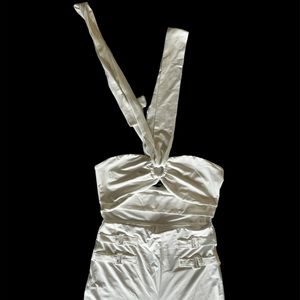 CHICME White Halter Too Jumpsuit